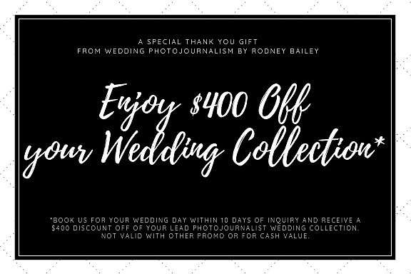 $400 OFF FOR NEW WEDDING CLIENTS _ WITHIN 10 DAYS INQUIRY